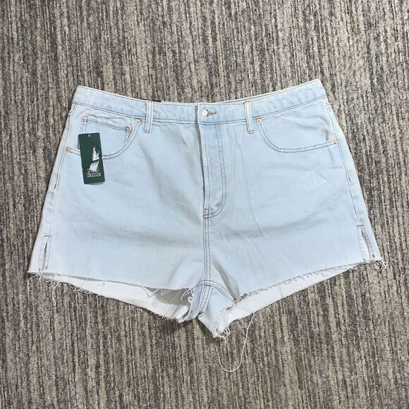 Wild Fable 16 Button Fly Super High Rise Cut Off Denim Short‎ Shorts Blue NWT - Picture 1 of 9